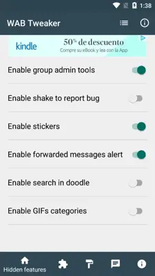 WAB Tweaker android App screenshot 4